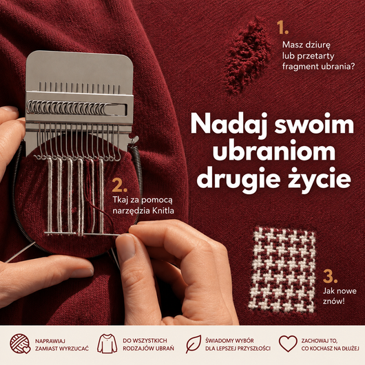 Knitla – Tkaj z łatwością i daj ubraniom nowe życie