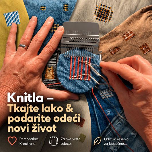 Knitla – Tkajte lako i podarite odeći novi život