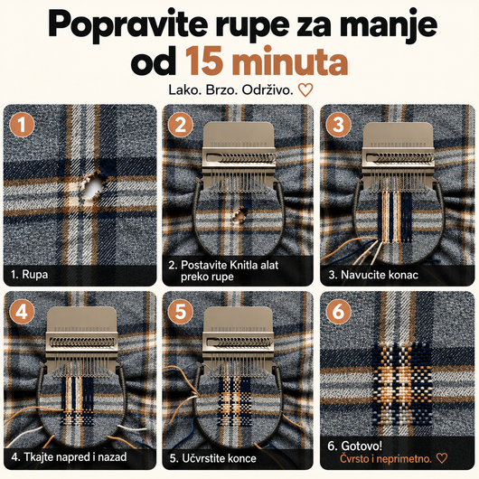 Knitla – Tkajte lako i podarite odeći novi život